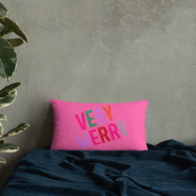 Load image into Gallery viewer, &quot;Very Merry&quot; Pillow by Maraillustrations
