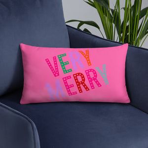 "Very Merry" Pillow by Maraillustrations