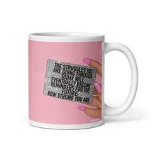Load image into Gallery viewer, &quot;Reminders for the future&quot; White glossy mug by Maraillustrations
