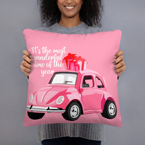 It's the wonderful time of the year" Pillow by Maraillustrations