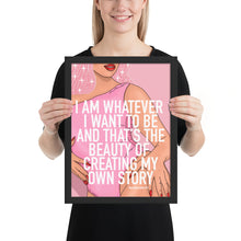 Load image into Gallery viewer, &quot;I am whatever i want to be&quot;  Framed poster by Maraillustrations
