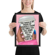 Load image into Gallery viewer, &quot;You should be proud&quot; Framed poster by Maraillustrations
