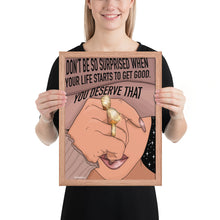 Load image into Gallery viewer, &quot;Don&#39;t be surprised&quot;Framed poster by Maraillustrations
