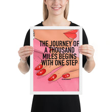 Load image into Gallery viewer, &quot;One step&quot; Framed poster by Maraillustrations
