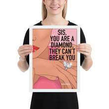 Load image into Gallery viewer, &quot;You are a diamond&quot; Framed poster by Maraillustrations
