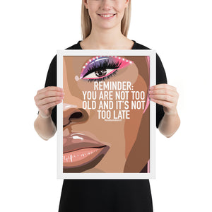 "Reminder" Framed poster by Maraillustrations