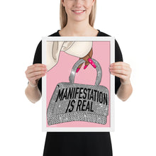 Load image into Gallery viewer, &quot;Manifestation is real&quot; Framed poster by Maraillustrations
