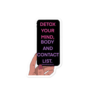 "Detox your mind" sticker by Maraillustrations