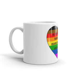 "All people should be treated equally" Mug by Maraillustrations