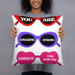 "You are amazing" Pillow by Maraillustrations