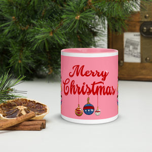 "Merry Christmas" Mug with Color Inside by Maraillustrations