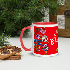 "Merry Christmas" Mug with Color Inside by Maraillustrations