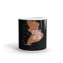 Load image into Gallery viewer, &quot;The universe is a mirror&quot; Mug by Maraillustrations
