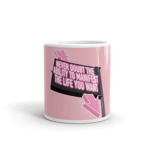 "Never doubt" White glossy mug by Maraillustrations
